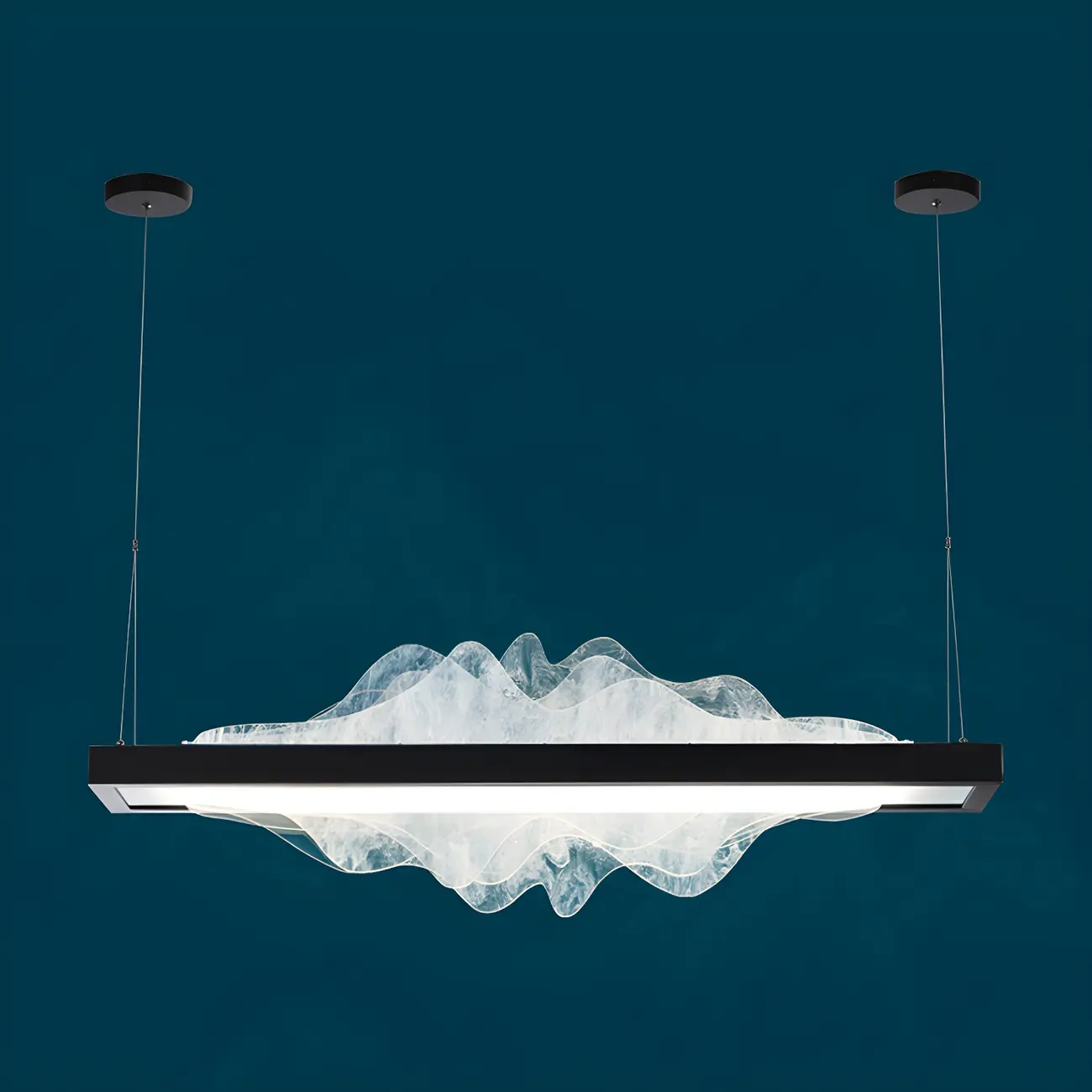 Modern Metal Rectangular Unique Pendant Light