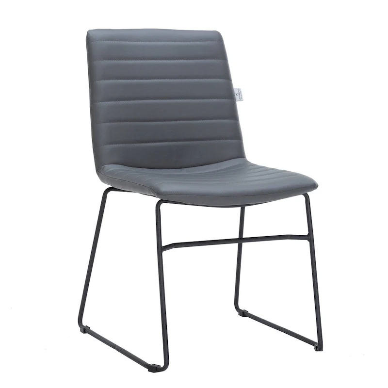Leather Polyester Office Chair with Stainless Steel Base