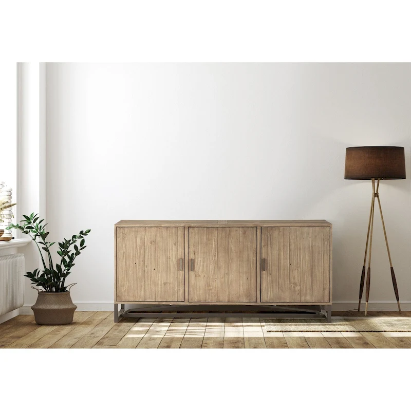 Macari Sarai 3-door Metal Base Sideboard