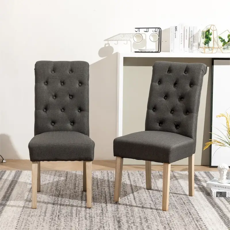 Copper Grove Schwalbach Upholstered Parsons Dining Chair (Set of 2)