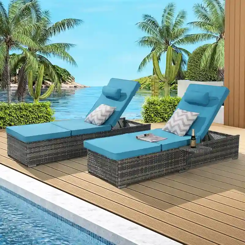 Outstanding Outdoor Chaise Lounge Chair Set for Relaxation and Leisure