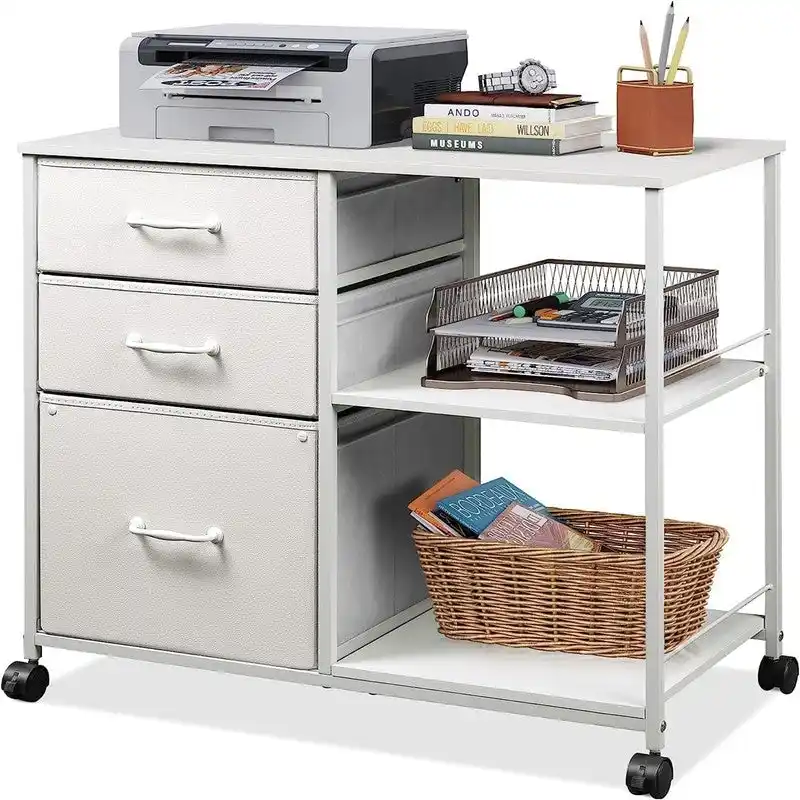 3 Drawer Mobile File Cabinet - 15.75 D x 29.53 W x 26.77 H