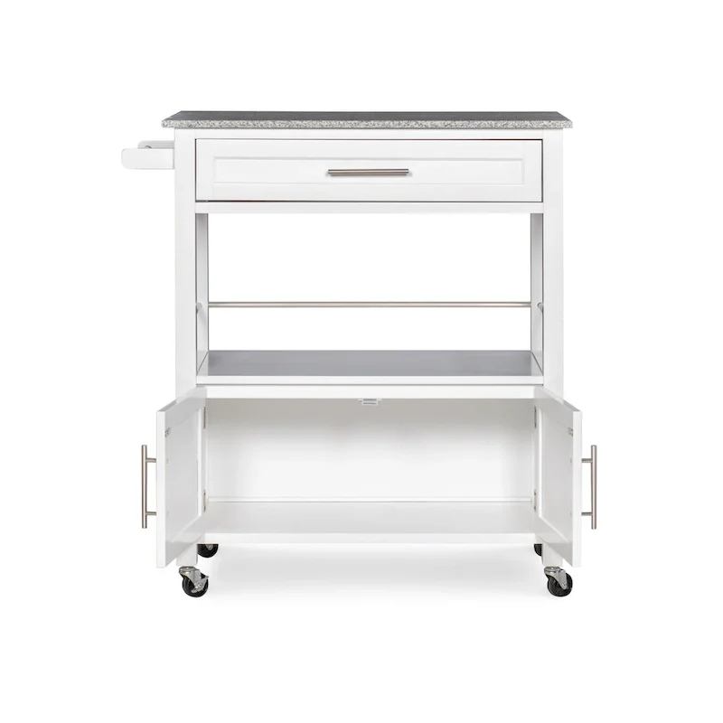 Barbara Rolling Mobile Kitchen Cart with Granite Top
