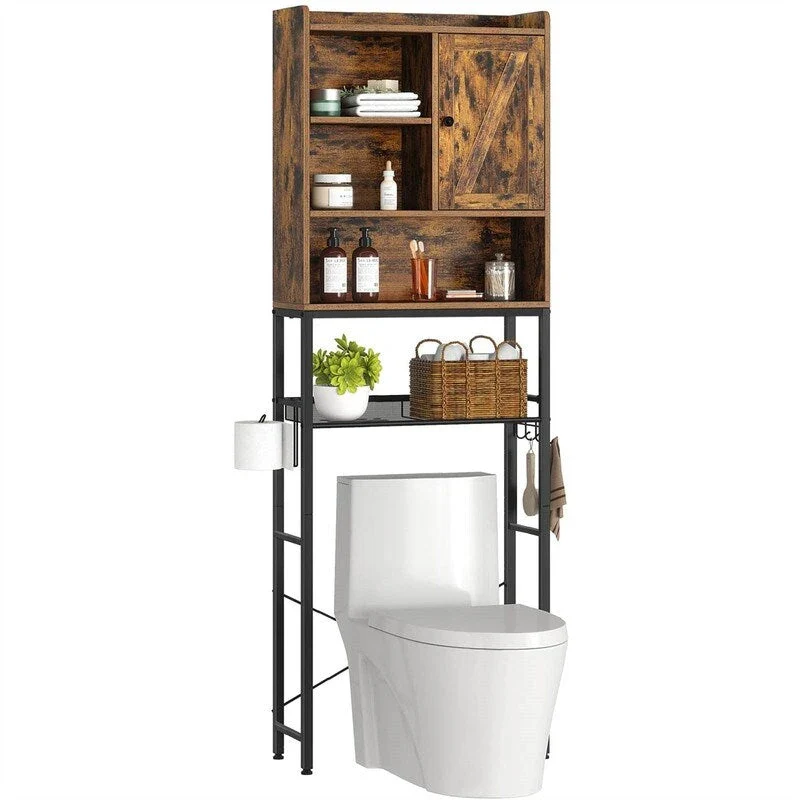 Over the Toilet Storage Cabinet - 9.5 D x 23.6 W x 73.2 H