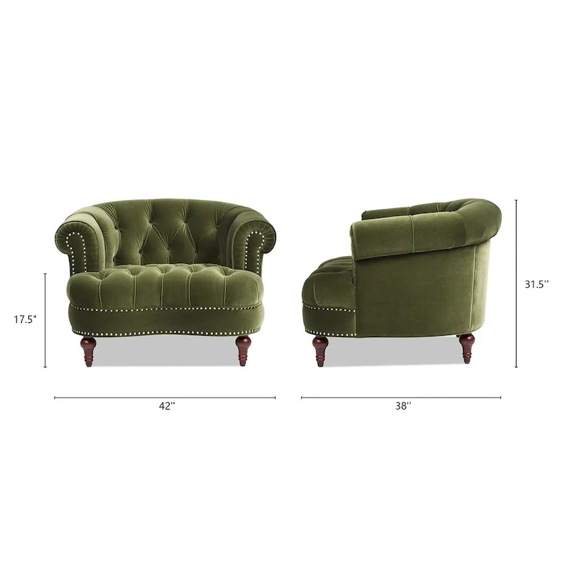 Fabric Upholstered Accent Chair, Single Seat, Multiple Colors