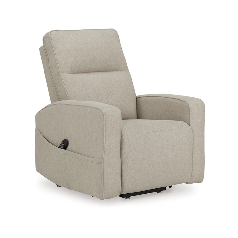 Lawson Power Lift Recliner Chair, Smoke Polyester, Foam Cushioned