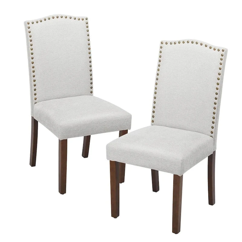 Modern Upholstered Dining Chairs, Set of 2