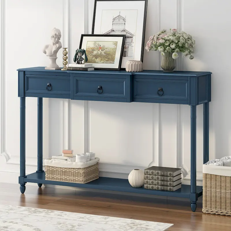 Console Table Sofa Table with Drawers