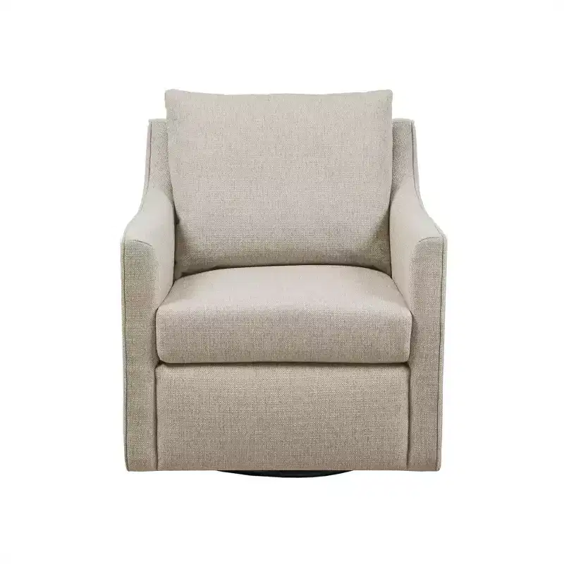 Martha Stewart Christian Swivel Armchair Natural