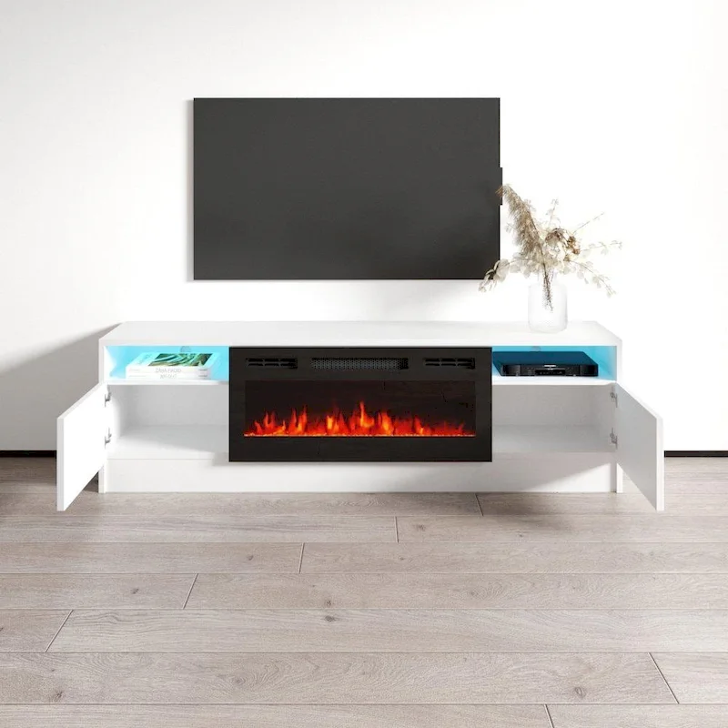 Duke 01 BL-EF Electric Fireplace 63