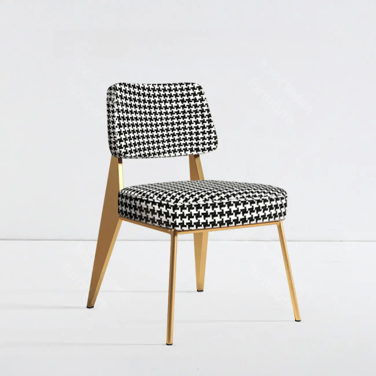 Modern Upholstered Dining Chair with Arm