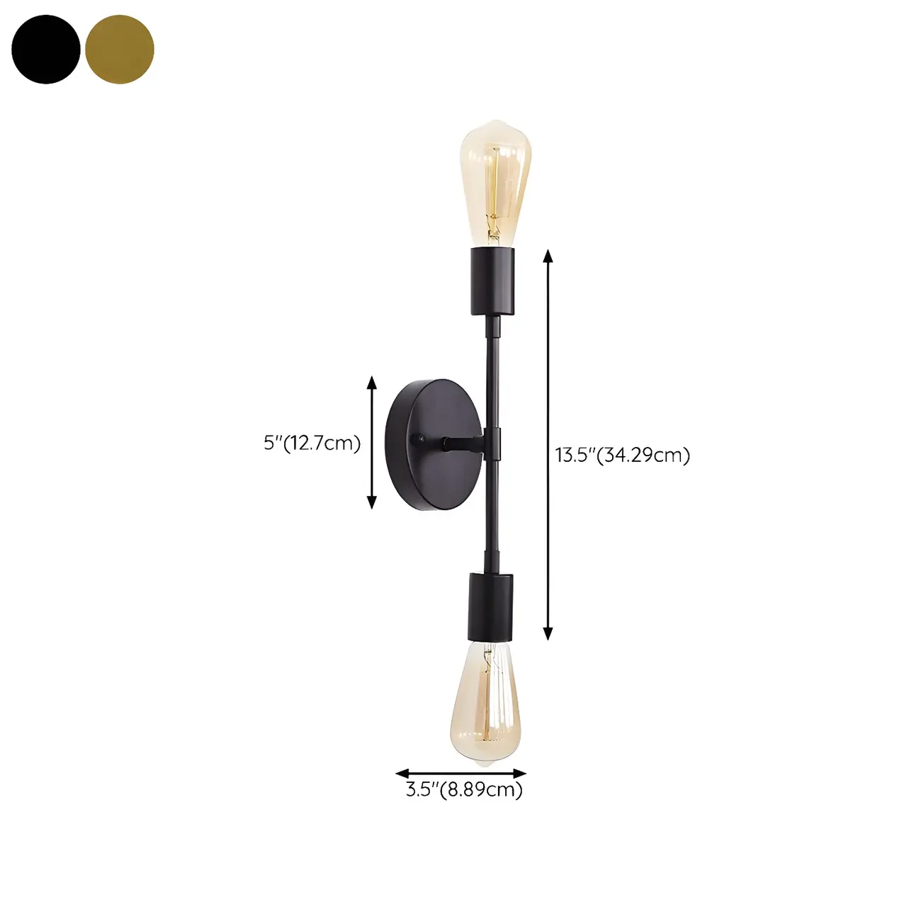 Modern Gold Up Down Bathroom Vanity Light