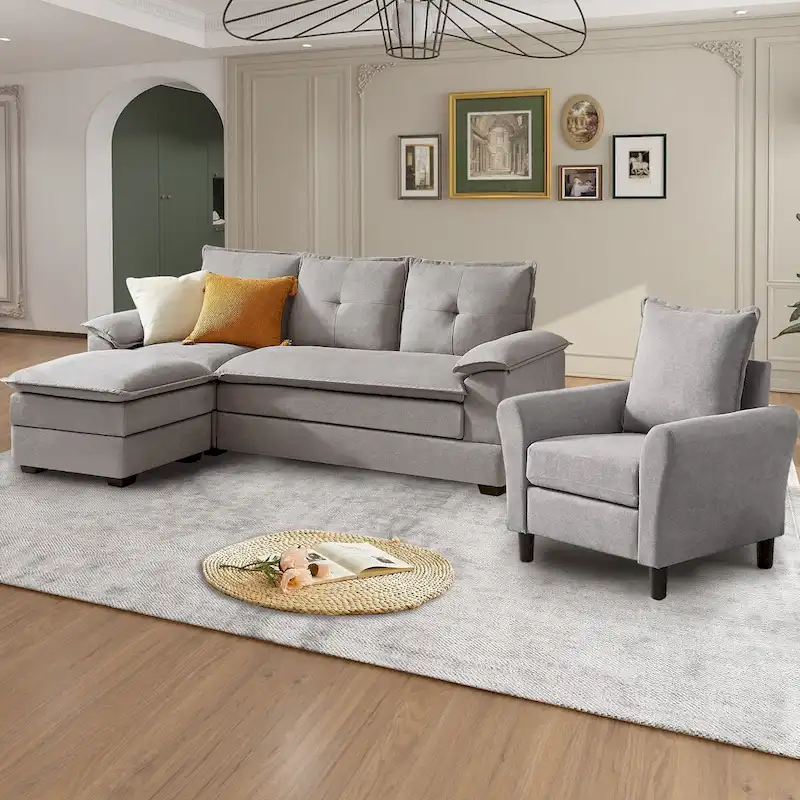 82.28 L Shaped 3 Pieces Living Room Sets