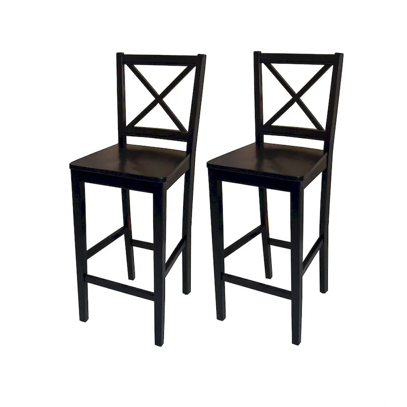Virginia Cross Back 24-inch Stool (Set of 2)