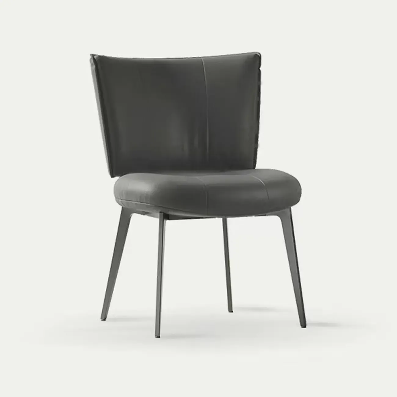 Urban Chic Curved Back Upholstered Trufted Dining Chairs