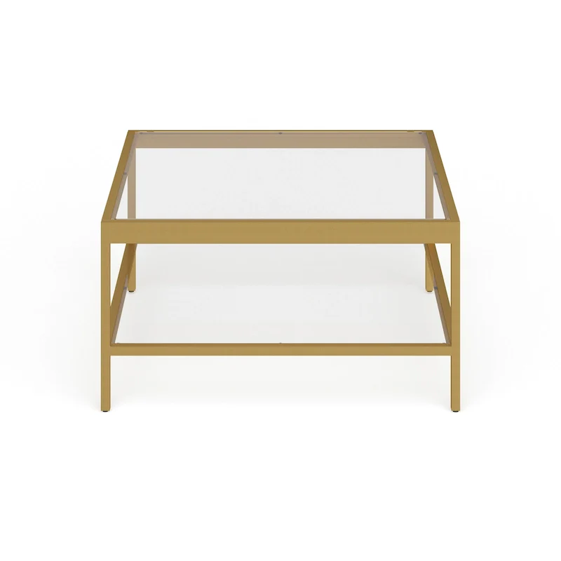 Alexis Metal and Glass Coffee Table