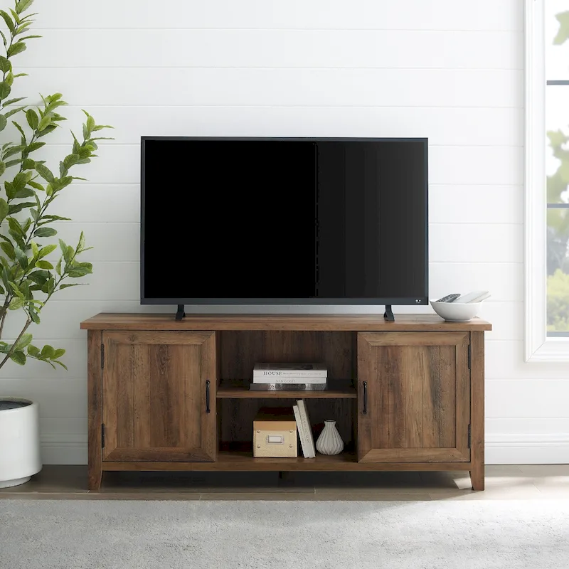 58-inch Groove Door TV Console