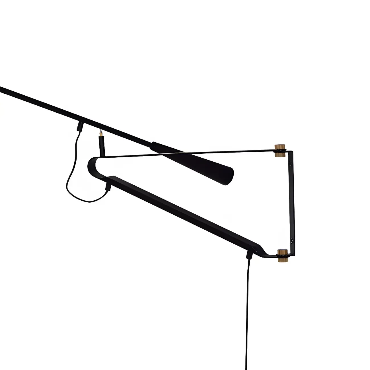 Postmodern Metal Long Swing Arm Wall Light