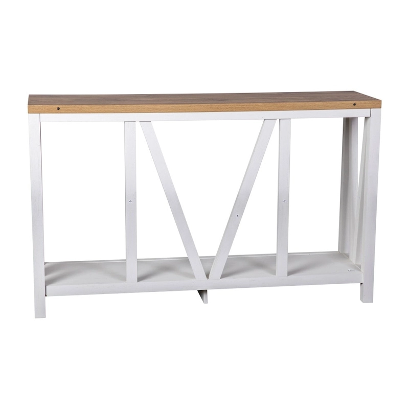 Farmhouse Style Rustic Entryway Console Table