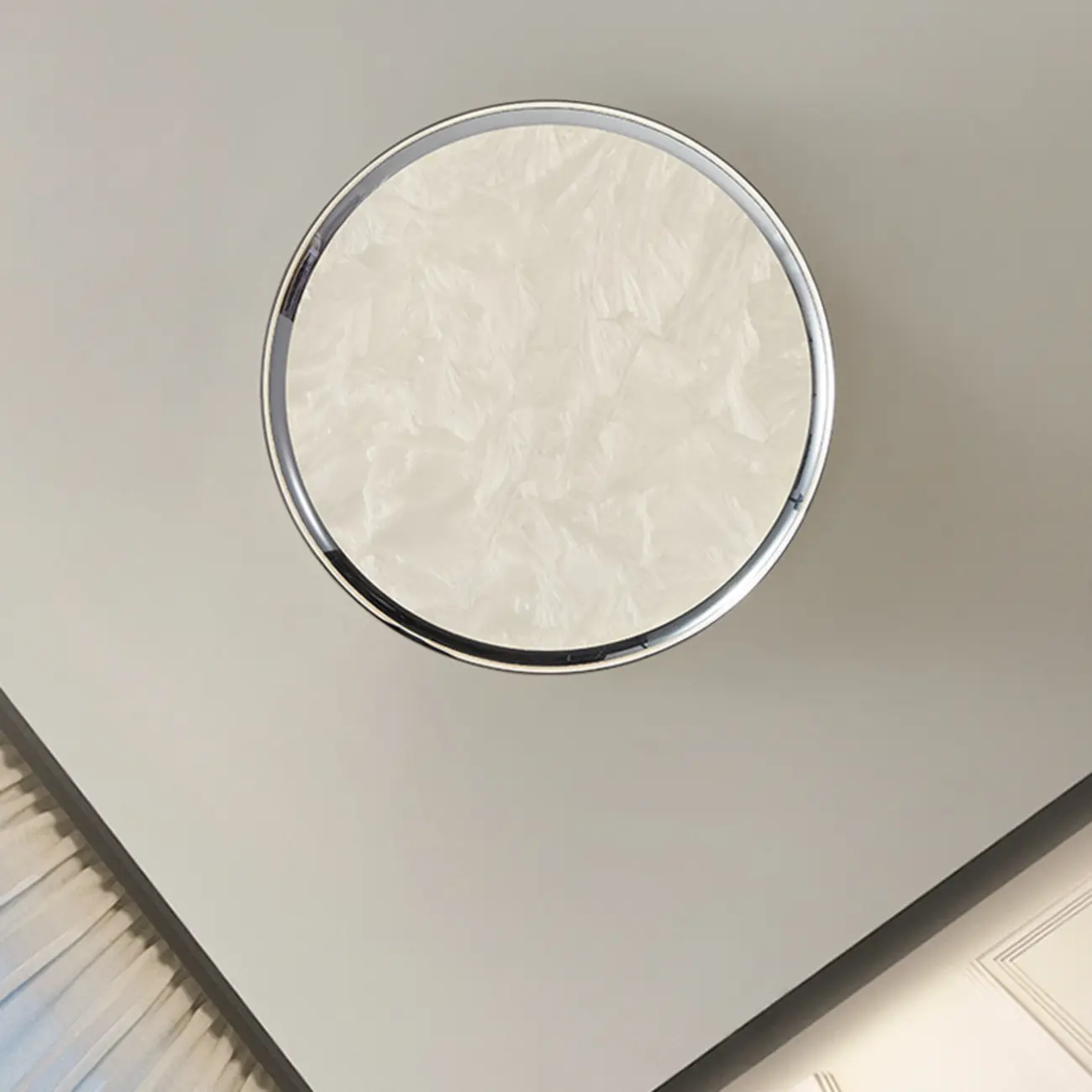 Modern Circular Flush Mount Ceiling Light with Acrylic Shade