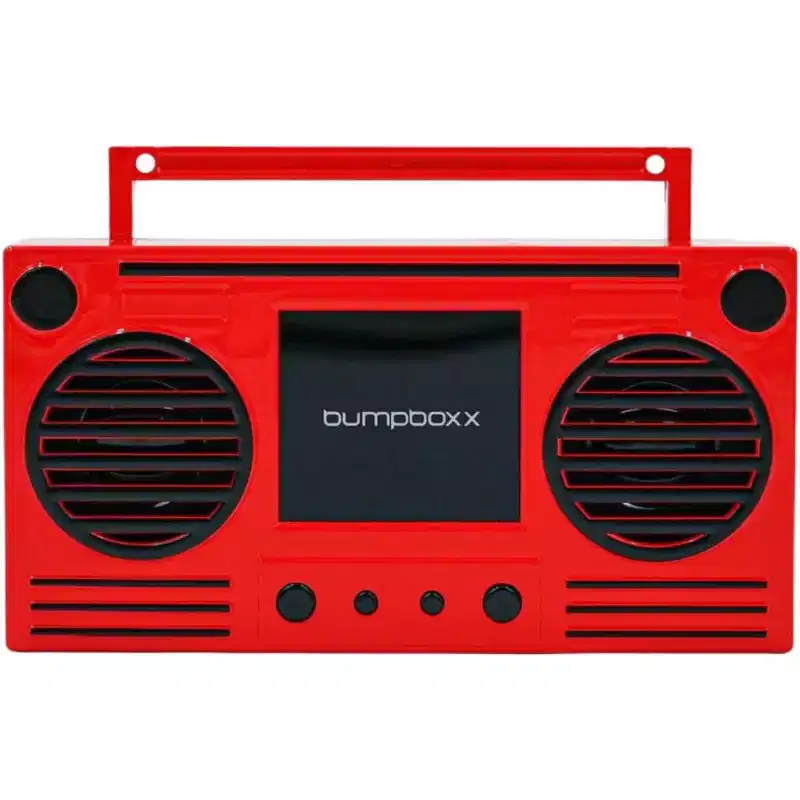 Microboom Speaker Boombox Bluetooth, Candy Red - Manufacturer Refurbished