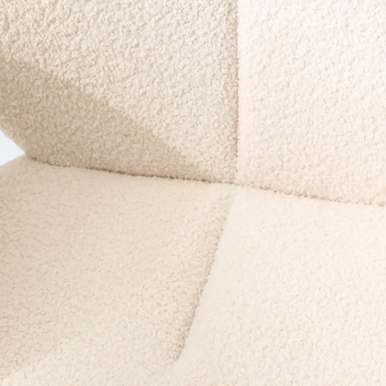 Modern Off-White Upholstered Full Back Dining Chair