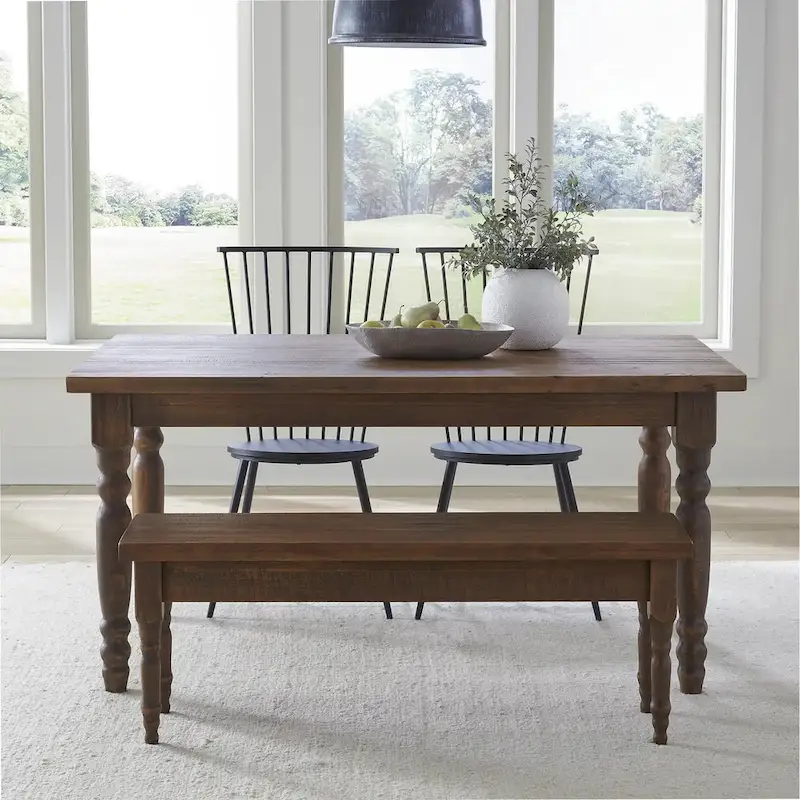 Grain Wood Furniture Valerie Solid Wood Dining Bench