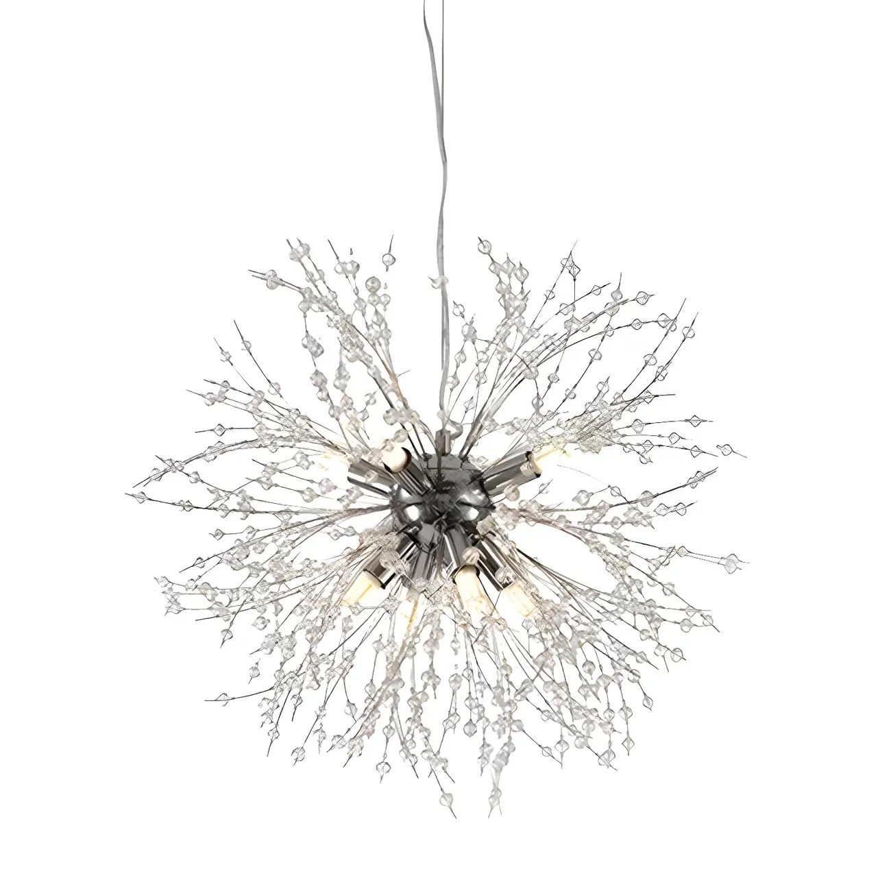 Adjustable Modern Gold Crystal Explosion Sputnik Chandelier