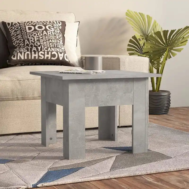 Sonoma Oak / Gray / White / Concrete Gray / Black Square Coffee Table – Modern Style, Living Room Use