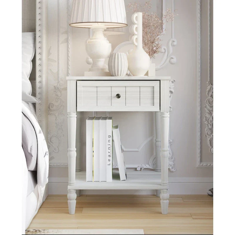 Billy Upholstered Panel Bed with 2 Nightstand