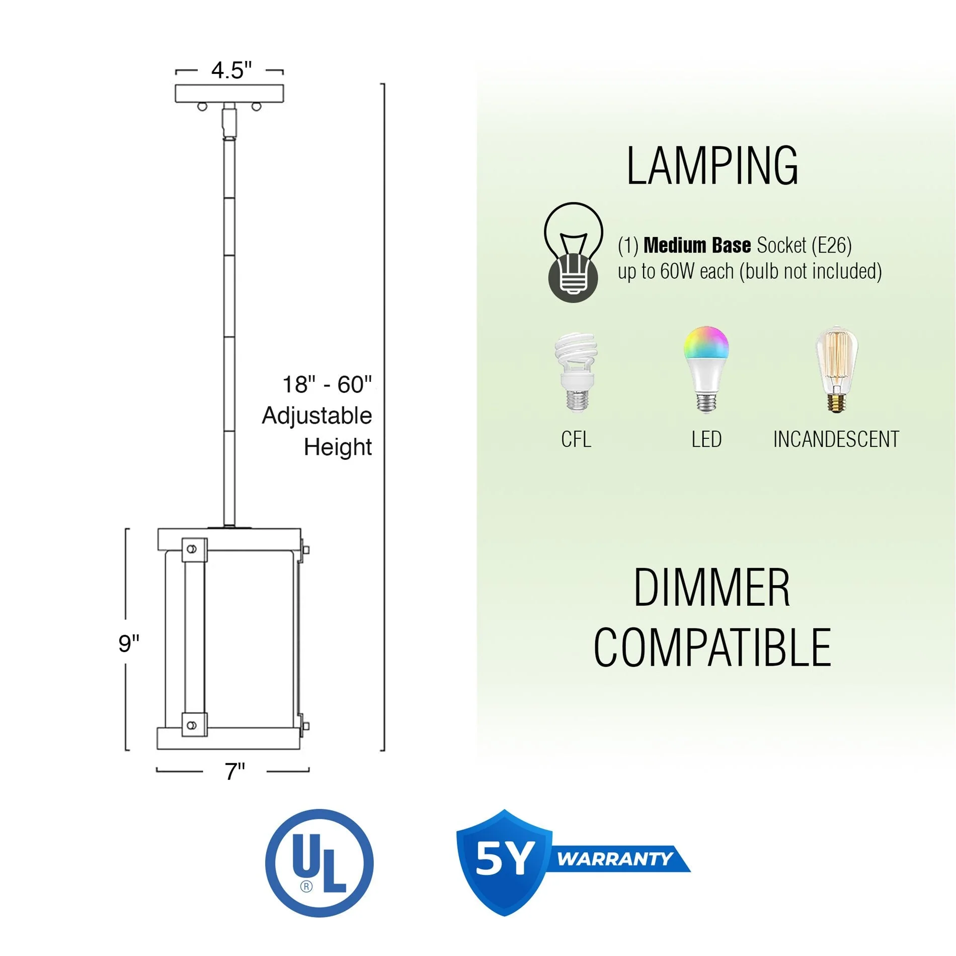 Hadley 9 Modern Farmhouse Pendant Light