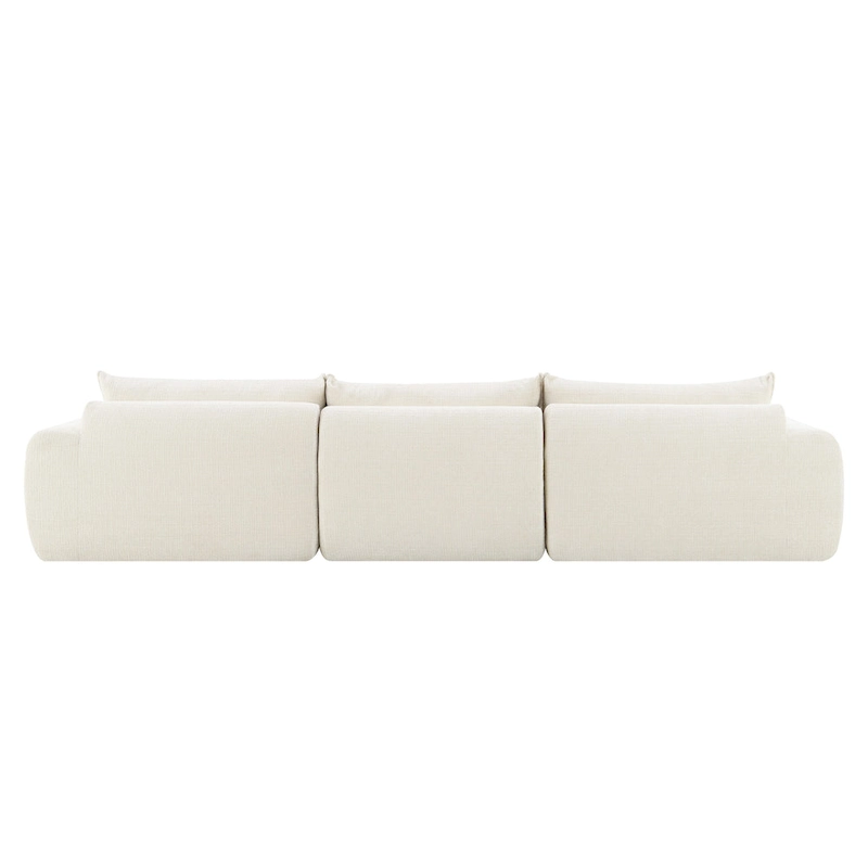 116-In Modern Chenille Sectional Sofa with High Density Foam,No Assembly Required