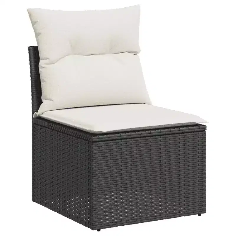 vidaXL Garden Sofa Set Rattan, Cushions