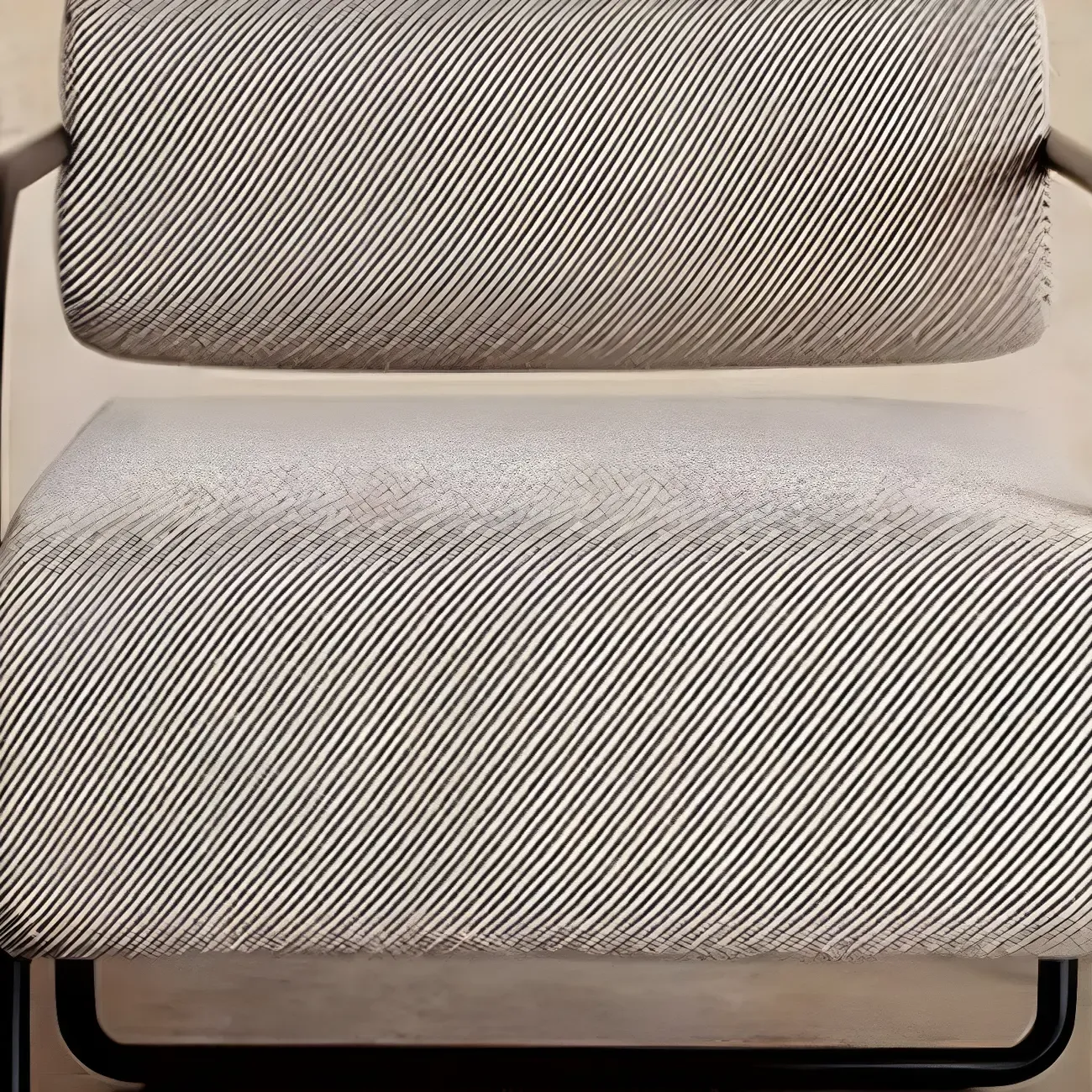 Industrial Leather/Velvet Accent Chair with Metal Frame