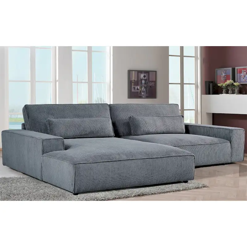 US Pride Furniture 105.52W Oversized Wood Frame Luxe Sectional Sofa