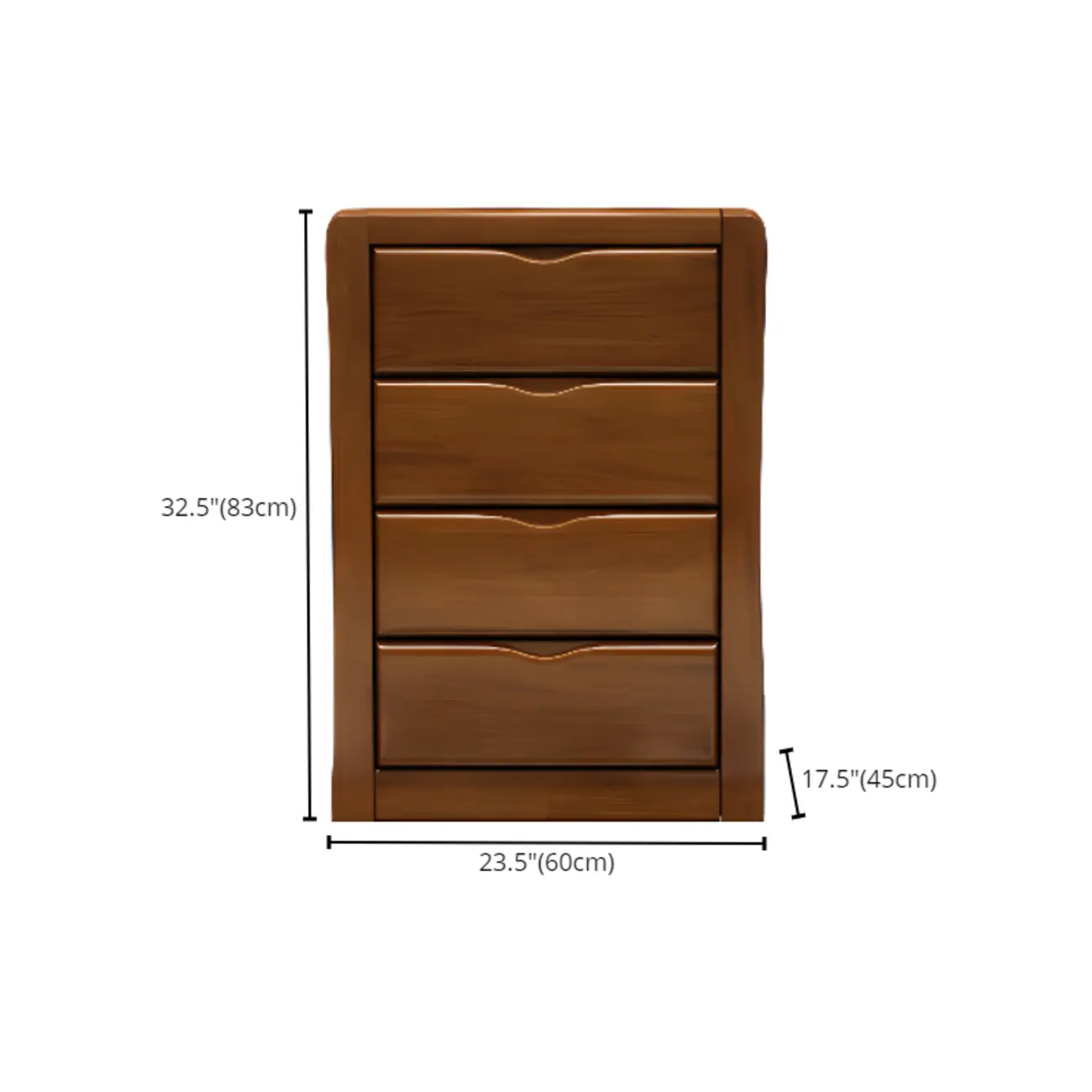 Classic Rubberwood Double Dresser with 9-Drawers