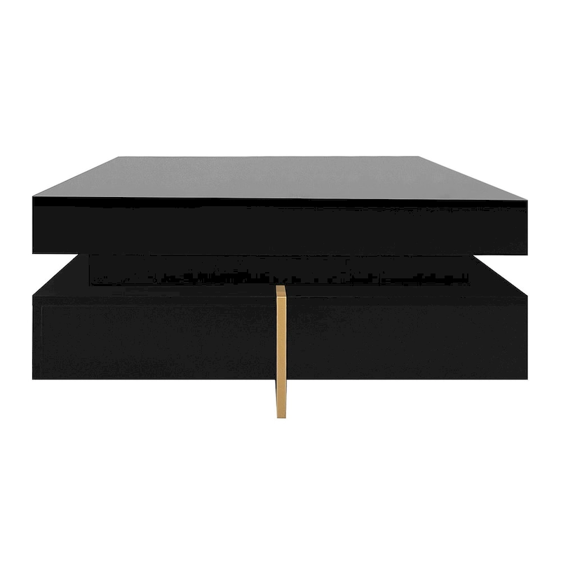 Modern High Gloss Coffee Table with 4 Drawers