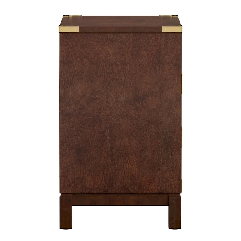 Kedric 3-drawer Goldtone Accent Nightstand by iNSPIRE Q Bold