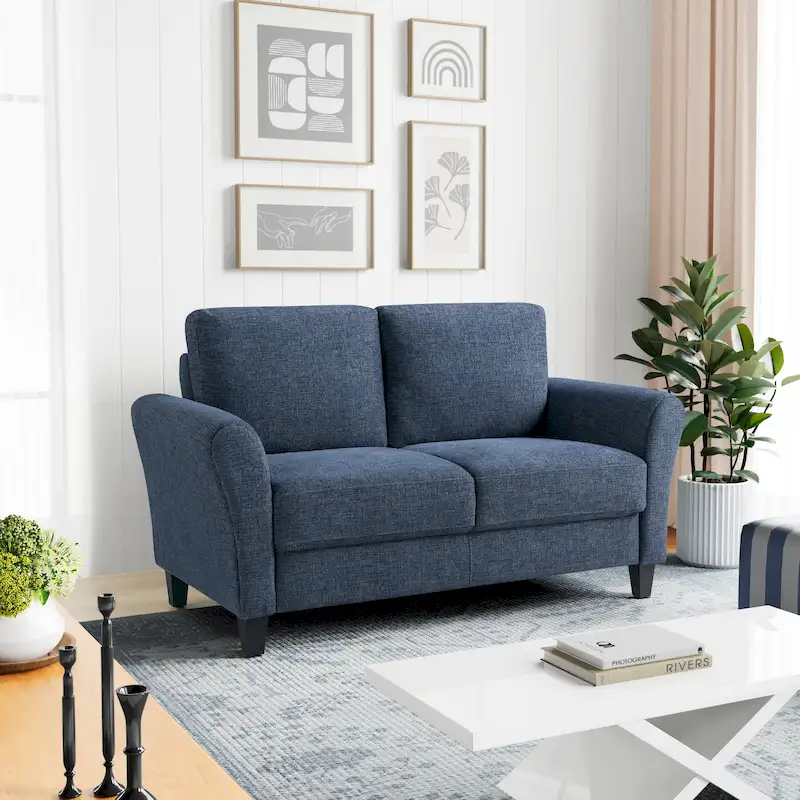 iLounge Waverly Microfiber Loveseat