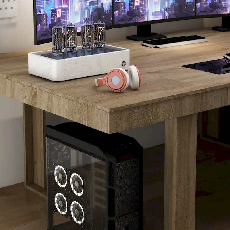 Modern Office Conference Meeting Room Table, 86.6X47.2 Computer Desk