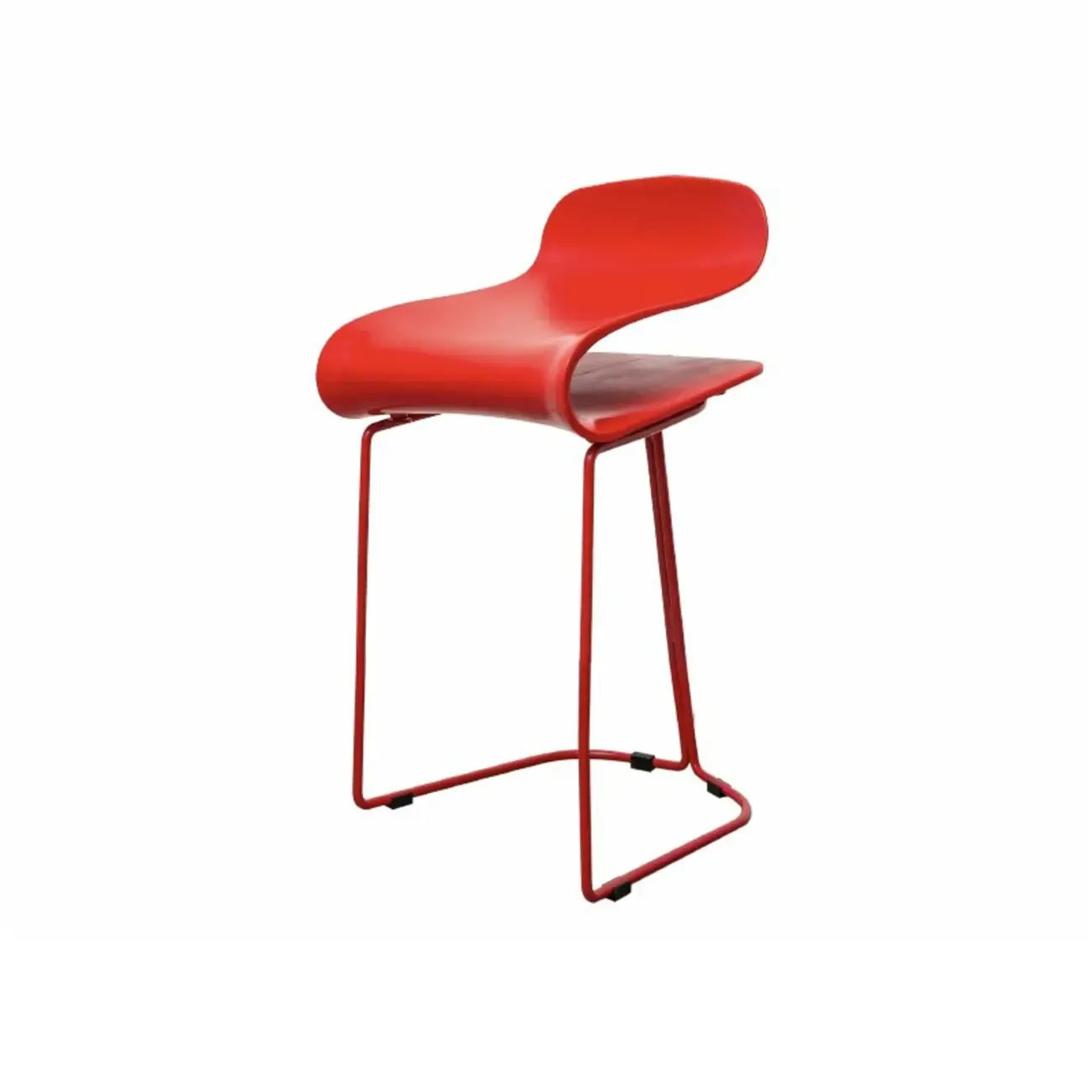 Acrylic Sleek Durable Backless Counter Height Bar Stool