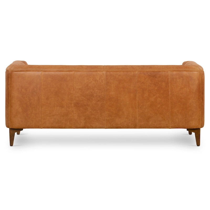 Poly & Bark Essex 74 Apartment Sofa - Full Grain Genuine Italian Leather