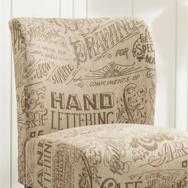 The Curated Nomad Pavilion Upholstered Armless Accent Slipper Chair