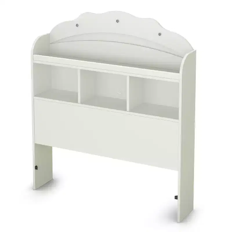 HomeStockTiara Bookcase Headboard Pure White Glam Style 111777