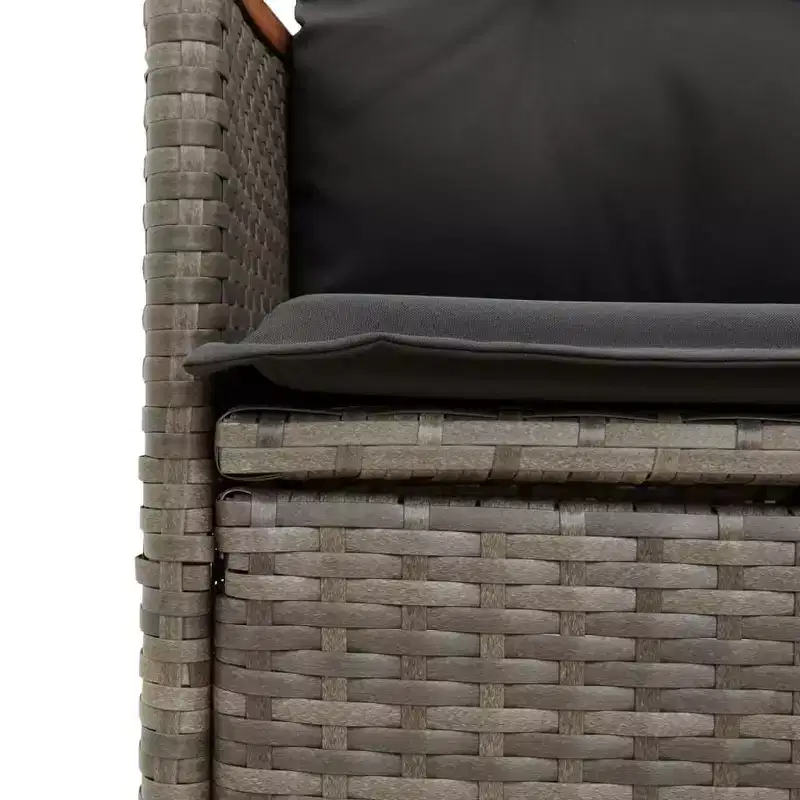 vidaXL Reclining Garden Sofa Grey