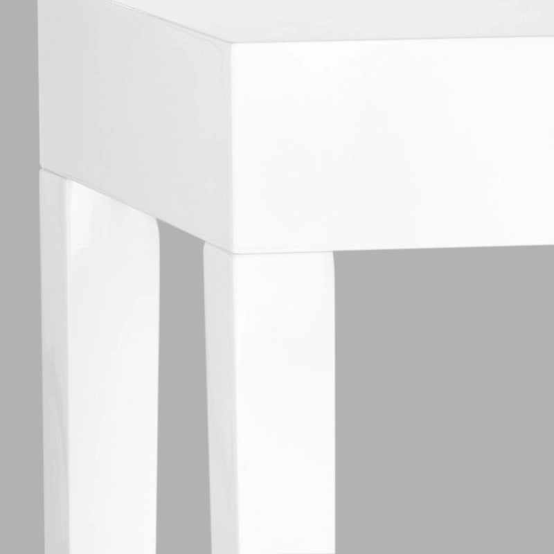 SAFAVIEH Bonny White Lacquer Console Table - 51.2  W x 13.4  L x 31.5  H - 51Wx13Dx32H