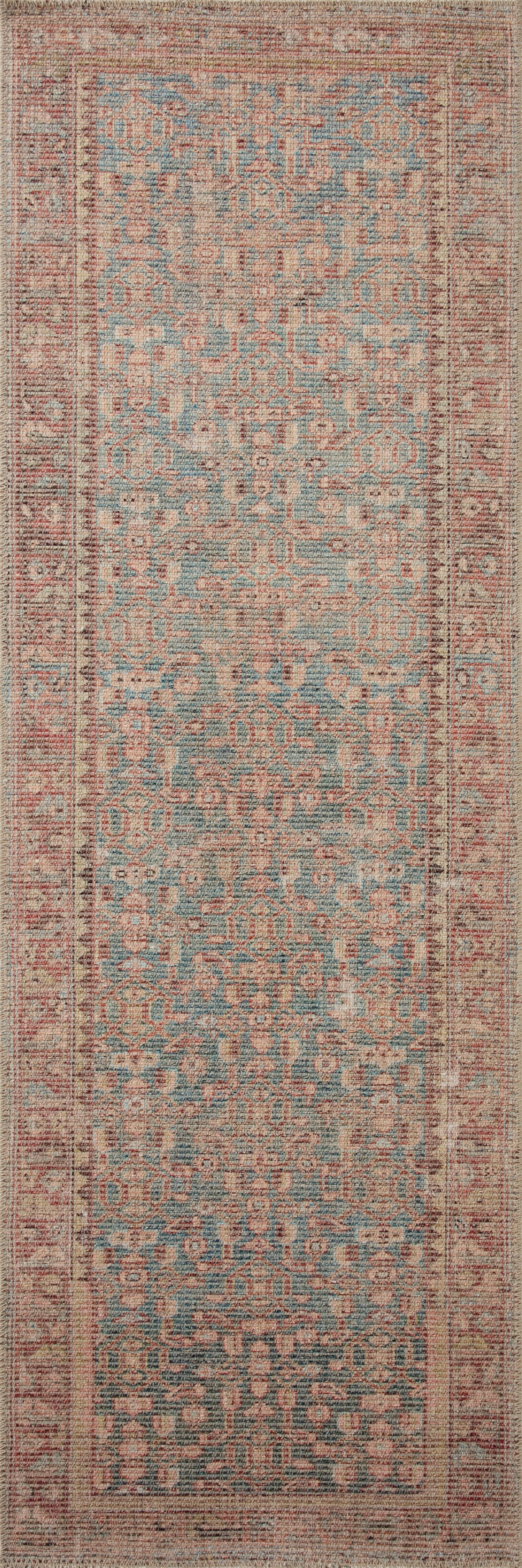 Aubrey Terracotta / Blue Rug