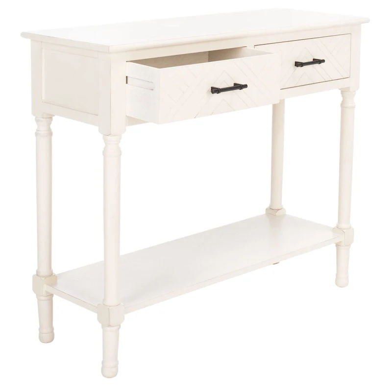 SAFAVIEH Eryka 2-Drawer Console Table - 35.5  W x 13  L x 29.5  H - 36Wx13Dx30H