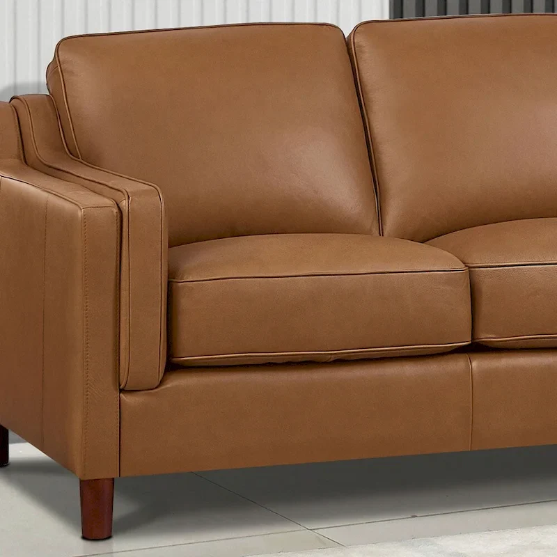 Hydeline Bella Top Grain Leather Sofa Set, Sofa and Loveseat