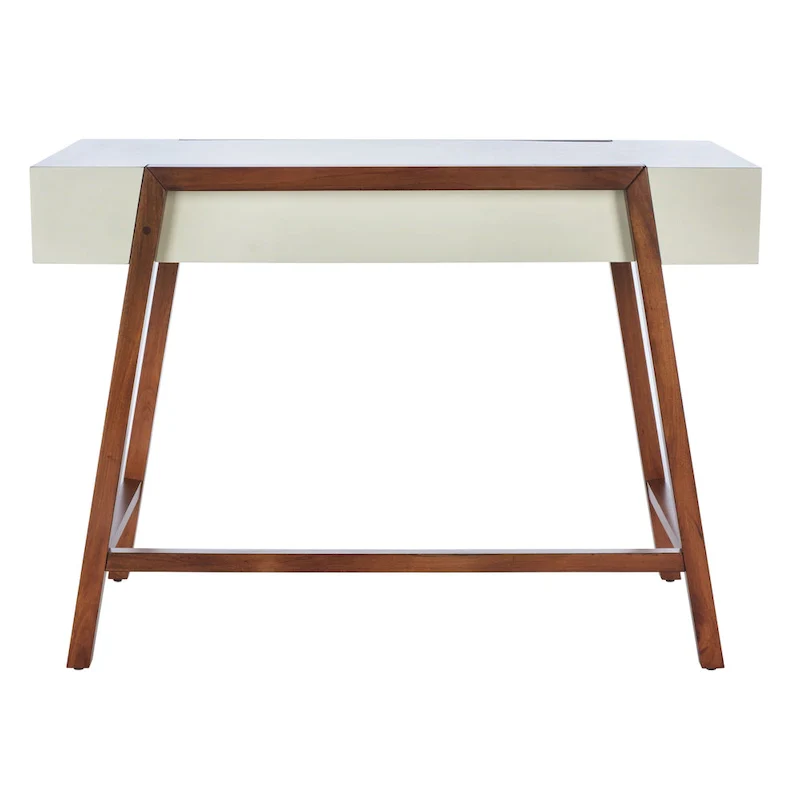 Mid-Century Style Desk with Walnut Frame